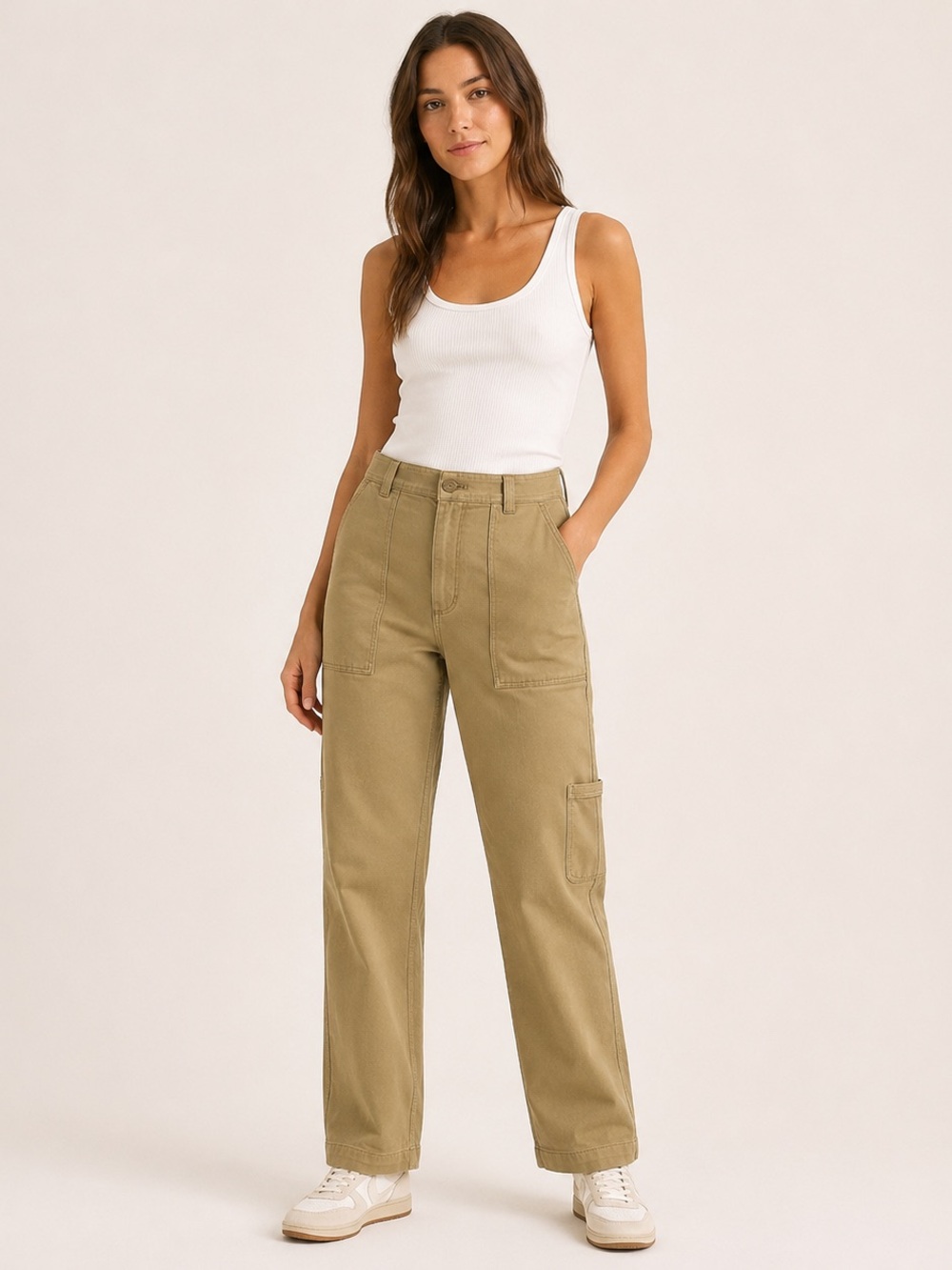 Aritzia Sunday Best Oscar Carpenter Pants Tan Size 4